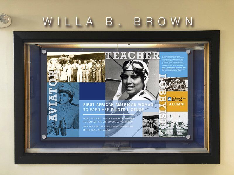 Airport officials approve pilot Willa B. Brown display